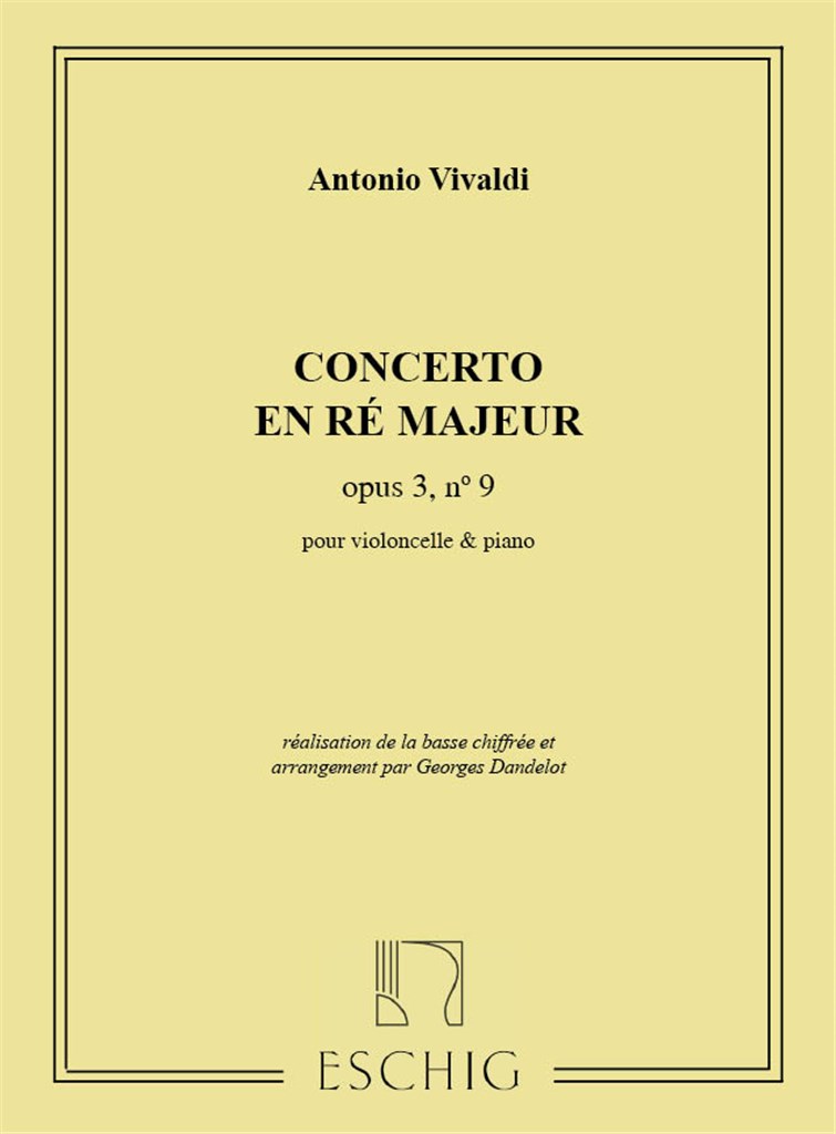Concerto Op 3 N 9 (Dandelot N 14)